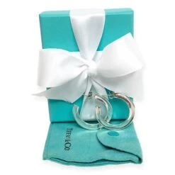 Tiffany & Co. Sterling Silver Large 1837 Flat Hoop Earrings Medium 17 Tiffany & Co. Sterling Silver Large 1837 Flat Hoop Earrings Medium -Mode Bijouterie Magasin 36920 master