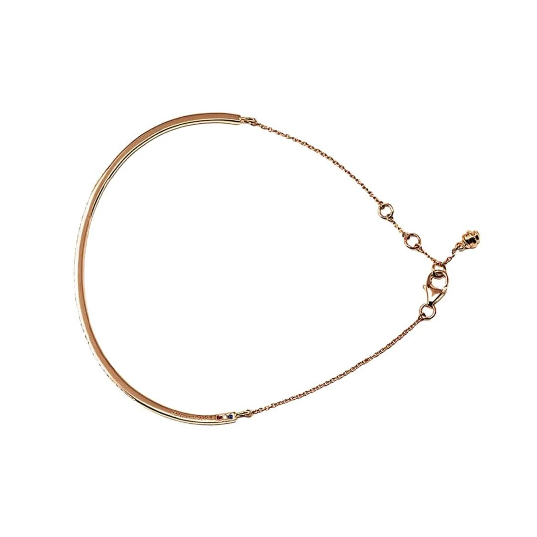 Unknown Bracelet Demi-rivière De Diamants En Or 18 Carats 9 Unknown Bracelet Demi-rivière De Diamants En Or 18 Carats – Image 7