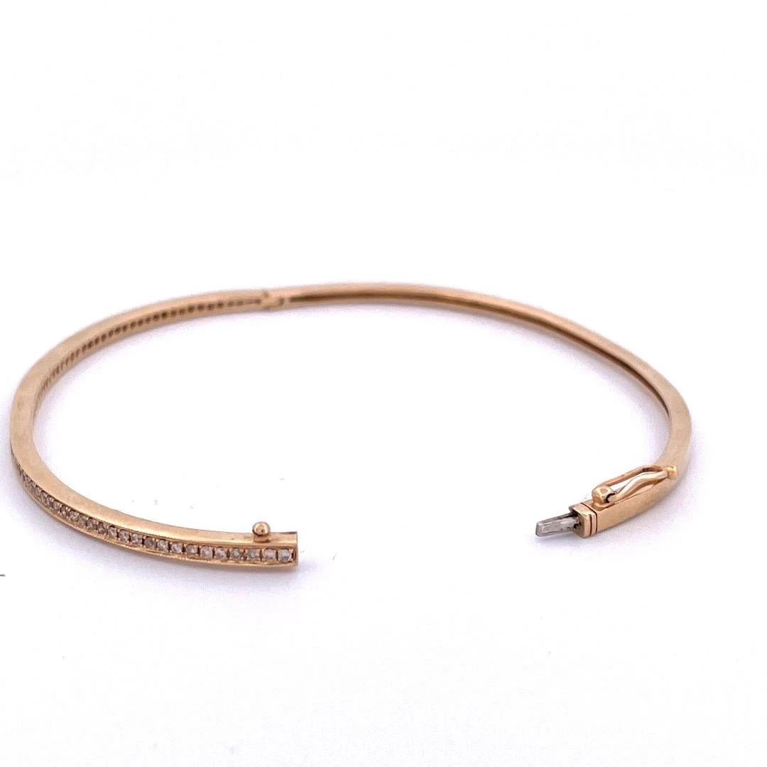 Unknown Dazzling 14k Yellow Gold Diamond Bracelet 6 Unknown Dazzling 14k Yellow Gold Diamond Bracelet – Image 4