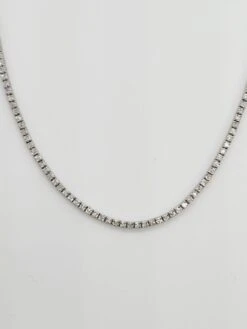 3.10 Carat Round Brilliant Cut Diamond Tennis Necklace 14 Karat White Gold 8 3.10 Carat Round Brilliant Cut Diamond Tennis Necklace 14 Karat White Gold -Mode Bijouterie Magasin 39016 11 1654110683903 master