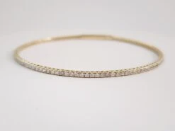 1.55 Carat Flexible Bangle Yellow Gold 14 Karat Bracelet -Mode Bijouterie Magasin 39300 21 master
