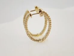 1.30 Carat Diamond Oval Hoops Earrings 14 Karat Yellow Gold 13 1.30 Carat Diamond Oval Hoops Earrings 14 Karat Yellow Gold -Mode Bijouterie Magasin 39658 11 master