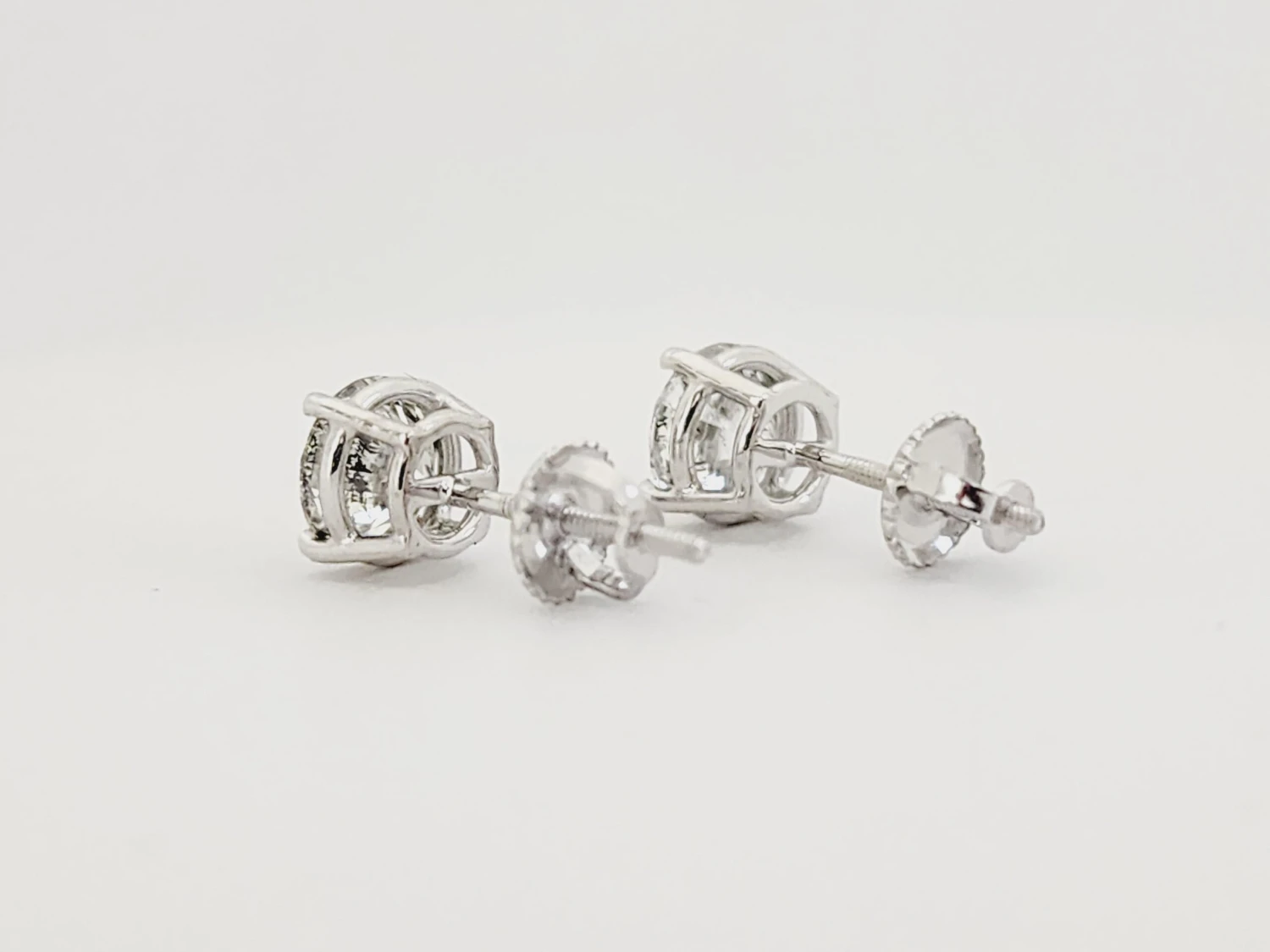 2.24 Carat Natural Diamond Round Studs 5 2.24 Carat Natural Diamond Round Studs – Image 3