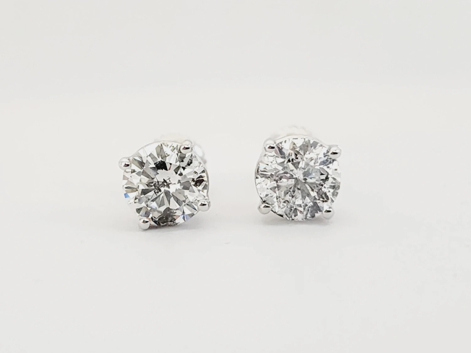 2.24 Carat Natural Diamond Round Studs 8 2.24 Carat Natural Diamond Round Studs – Image 6