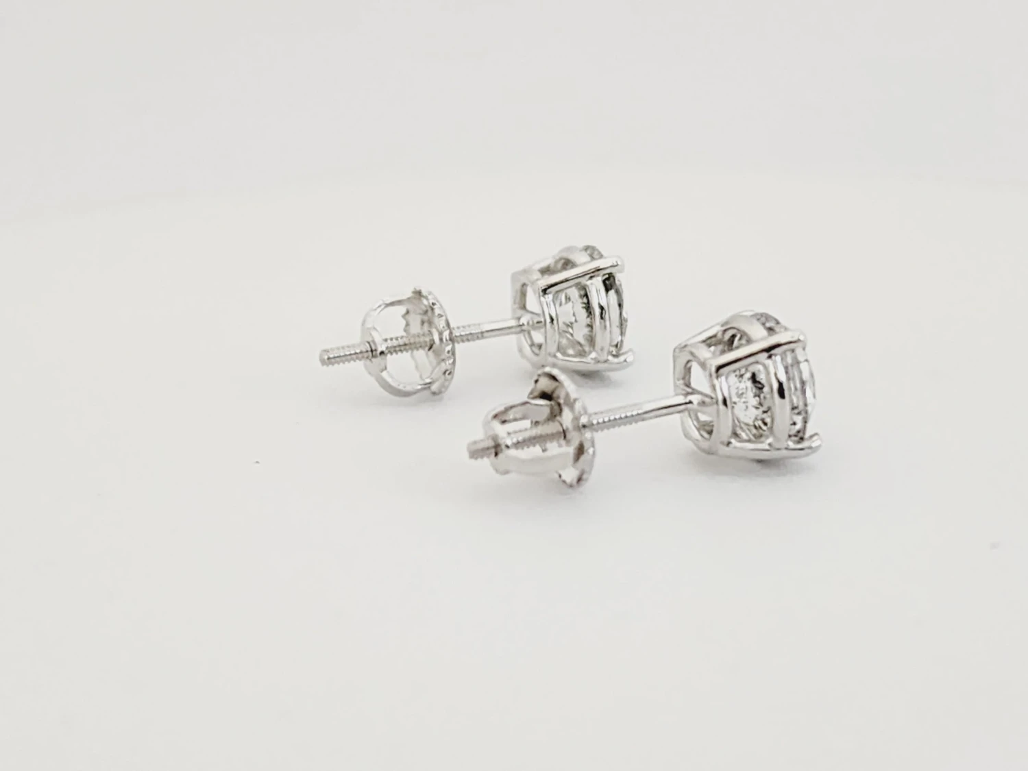 2.24 Carat Natural Diamond Round Studs 4 2.24 Carat Natural Diamond Round Studs – Image 2