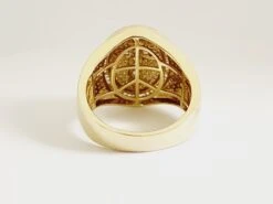 1.07 Carat Natural Diamond 14 Karat Yellow Gold Cross Ring 12 1.07 Carat Natural Diamond 14 Karat Yellow Gold Cross Ring -Mode Bijouterie Magasin 39699 3 master