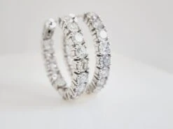 8.60 Carat Diamond Oval Hoops Earrings 14 Karat White Gold 23 8.60 Carat Diamond Oval Hoops Earrings 14 Karat White Gold -Mode Bijouterie Magasin 39729 13 master