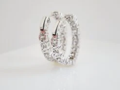 8.60 Carat Diamond Oval Hoops Earrings 14 Karat White Gold 20 8.60 Carat Diamond Oval Hoops Earrings 14 Karat White Gold -Mode Bijouterie Magasin 39729 9 master