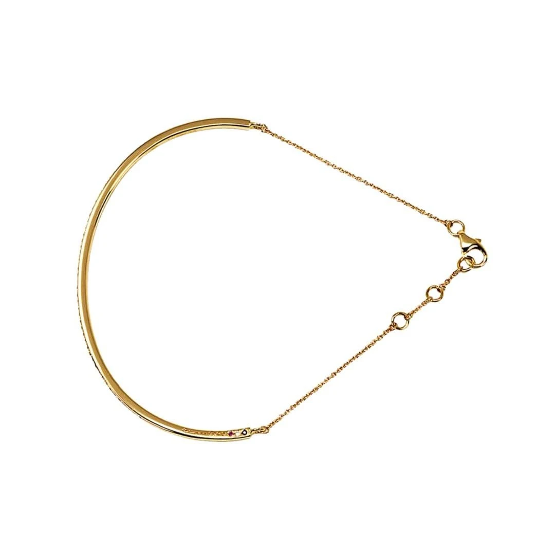 Unknown Bracelet Demi-rivière De Diamants En Or 18 Carats 12 Unknown Bracelet Demi-rivière De Diamants En Or 18 Carats – Image 10