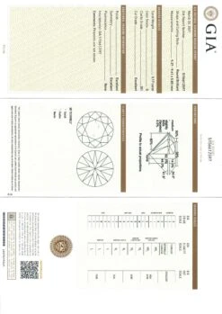 Unknown Vintage Platinum Ideal 5.02ctw GIA Round Brilliant Diamond W/ Waterfall Baguette -Mode Bijouterie Magasin 3 17ct Round G SI1 Diamond GIA 5156612597 master