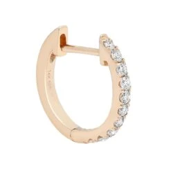 0.20 Carat Round Cut Diamond Huggie Earrings In 14k Yellow Gold -Mode Bijouterie Magasin 3 50215 master