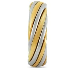 Van Cleef & Arpels Vintage 18 Karat White And Yellow Gold Band Ring 10 Van Cleef & Arpels Vintage 18 Karat White And Yellow Gold Band Ring -Mode Bijouterie Magasin 3 master 13