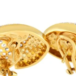 Stefan Hafner 18Karat Yellow Gold 1.60Carat Diamond And Sapphire Earrings -Mode Bijouterie Magasin 3 master 29