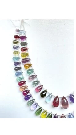 Unknown Important Pastel Colors Tourmaline Smooth Drops Strand Natural Gemstone Beads 11 Unknown Important Pastel Colors Tourmaline Smooth Drops Strand Natural Gemstone Beads -Mode Bijouterie Magasin 3 master 37