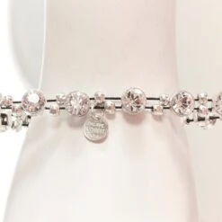 Unknown PHILLIPE AUDIBERT Silver Round Crystal Beads Chain Elastic Bracelet 7 Unknown PHILLIPE AUDIBERT Silver Round Crystal Beads Chain Elastic Bracelet -Mode Bijouterie Magasin 3 master 67