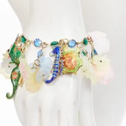 ERICKSON BEAMON Colorful Flower Sea Creatures Crystal Acrylic Bracelet -Mode Bijouterie Magasin 3 master 74