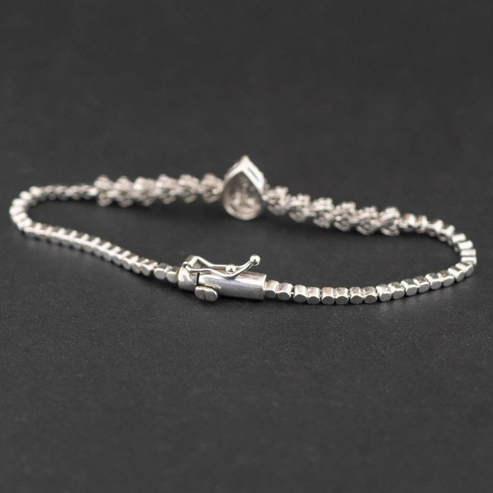 Unknown 18 Carat White Gold Approx. 0.75 Carat Diamond Bracelet 8.8g 6 Unknown 18 Carat White Gold Approx. 0.75 Carat Diamond Bracelet 8.8g – Image 4