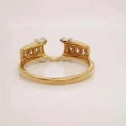 Unknown 14K Two-Tone Channel Set Diamond Wedding Band Jacket -Mode Bijouterie Magasin 400 00016 6 master