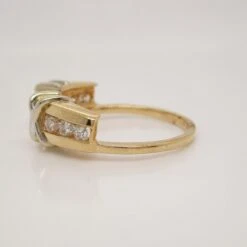 Unknown 14K Two-Tone Channel Set Diamond Wedding Band Jacket -Mode Bijouterie Magasin 400 00016 7 master