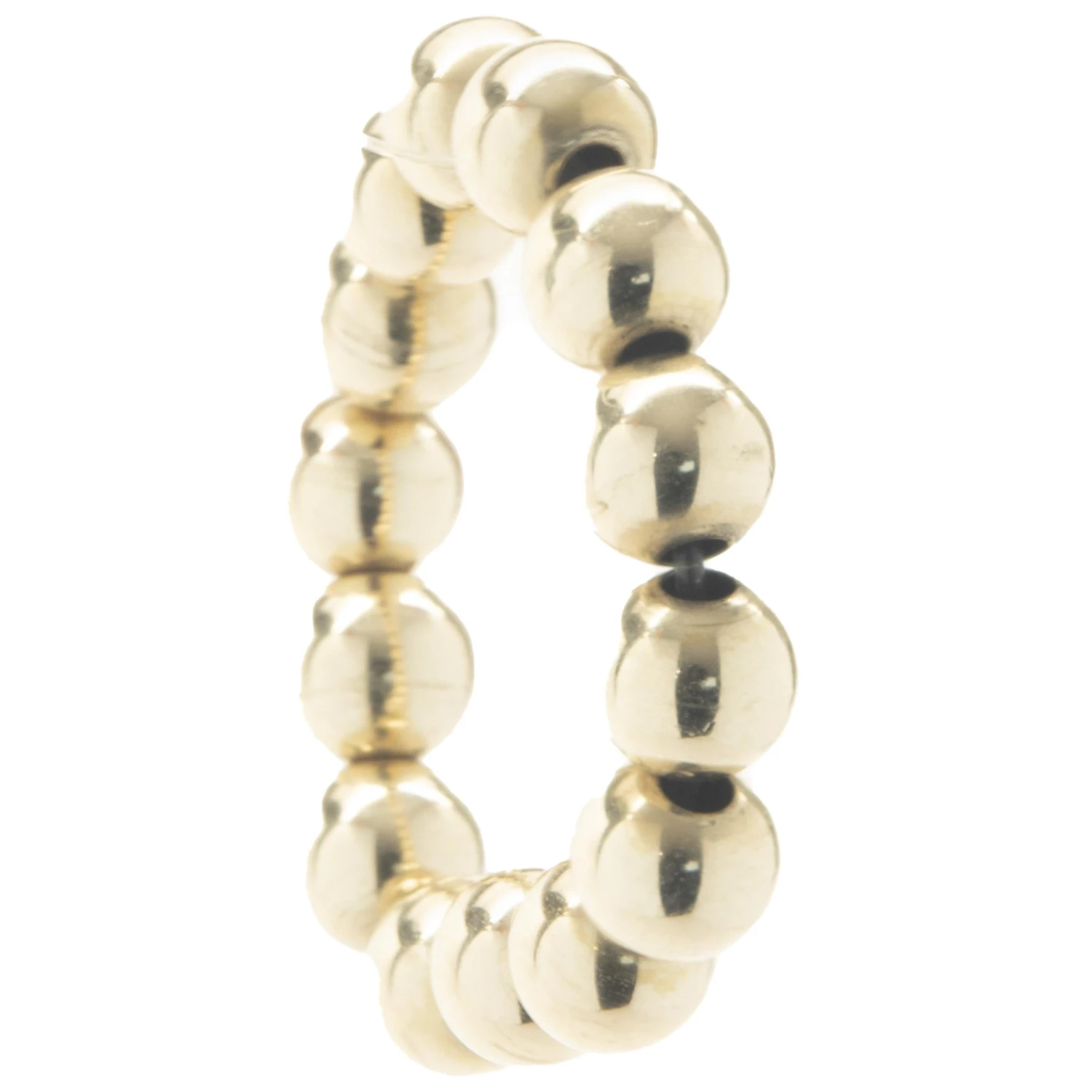 Unknown 14 Karat Yellow Gold Beaded Flex Ring 4 Unknown 14 Karat Yellow Gold Beaded Flex Ring – Image 2