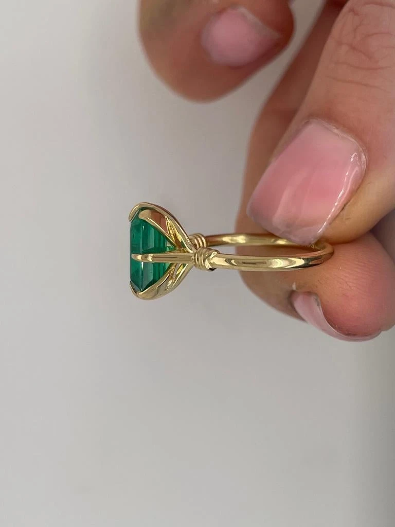 2ct Emerald Cut Engagement Ring In 18ct Yellow Gold 16 2ct Emerald Cut Engagement Ring In 18ct Yellow Gold – Image 14