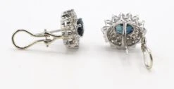 Unknown 14 Karat White Gold Natural Diamond & Blue Sapphire Halo Cluster Earrings 11 Unknown 14 Karat White Gold Natural Diamond & Blue Sapphire Halo Cluster Earrings -Mode Bijouterie Magasin 42BACCBC ED1C 49D8 A800 C6C0C0ED5FEC master