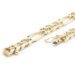 Unknown 14 Karat Yellow Gold Figaro Link Bracelet -Mode Bijouterie Magasin 440 939 3 master