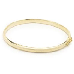 Unknown 14 Karat Yellow Gold Domed Bangle Bracelet -Mode Bijouterie Magasin 440 957 4 master