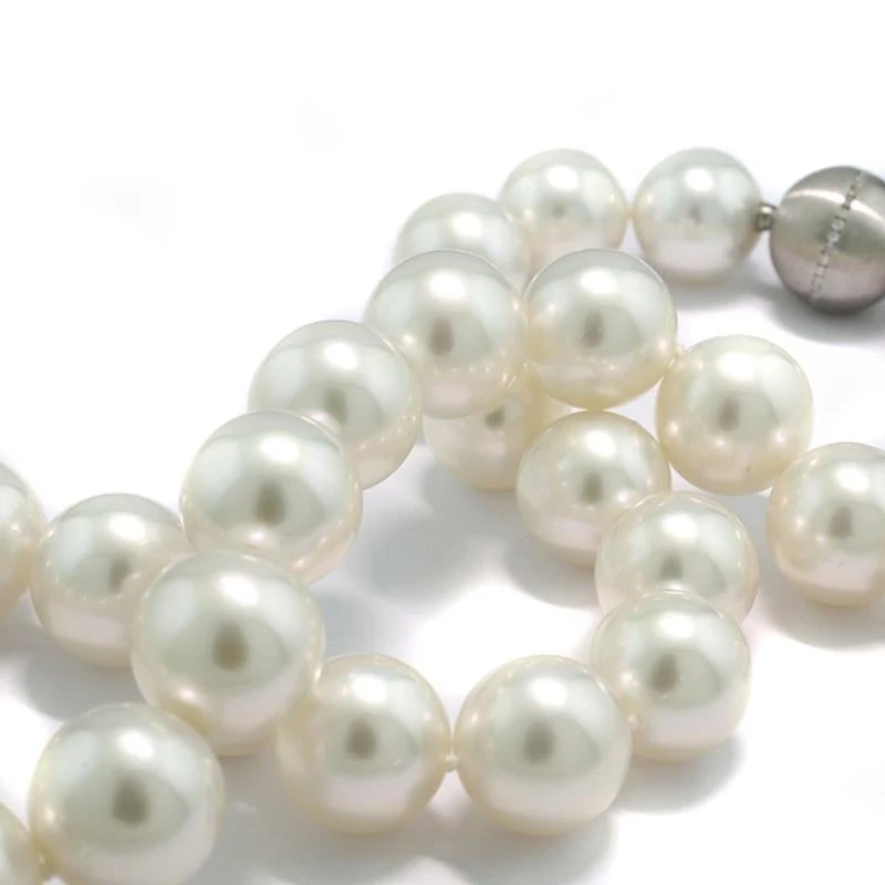 Unknown Necklace South Sea Pearls From Australia Diamond Clasp White Gold 5 Unknown Necklace South Sea Pearls From Australia Diamond Clasp White Gold – Image 3