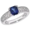 Unknown Engagement Ring Sapphire White Diamonds White Gold 18 Karat 2 Unknown Engagement Ring Sapphire White Diamonds White Gold 18 Karat -Mode Bijouterie Magasin 4680863 master