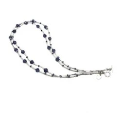 Unknown Iolite And Sterling Art Deco Style Necklace 8 Unknown Iolite And Sterling Art Deco Style Necklace -Mode Bijouterie Magasin 47924C51 master