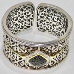 Charles Krypell Sterling Silver, Gold And Black And White Diamond Cuff Bracelet 11 Charles Krypell Sterling Silver, Gold And Black And White Diamond Cuff Bracelet -Mode Bijouterie Magasin 47B2304E 0A61 4429 9A6E B7B4569FEFCB 1 105 c master