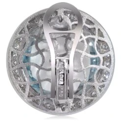 Alex Soldier Blue Topaz Diamond Gold Stud Earrings Cufflinks One Of A Kind -Mode Bijouterie Magasin 4 FE54BTWDW Back master