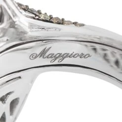 Maggioro 18K White Gold 3.09C White & Brown Diamond, Citrine And Tsvaorite Ring 9 Maggioro 18K White Gold 3.09C White & Brown Diamond, Citrine And Tsvaorite Ring -Mode Bijouterie Magasin 4 master 12