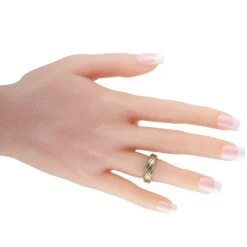 Van Cleef & Arpels Vintage 18 Karat White And Yellow Gold Band Ring 11 Van Cleef & Arpels Vintage 18 Karat White And Yellow Gold Band Ring -Mode Bijouterie Magasin 4 master 14