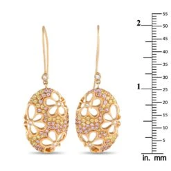 Io Si 18Karat Rose Gold 0.19Carat Diamond And Sapphire Earrings 9 Io Si 18Karat Rose Gold 0.19Carat Diamond And Sapphire Earrings -Mode Bijouterie Magasin 4 master 20