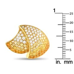 Stefan Hafner 18Karat Yellow Gold 1.60Carat Diamond And Sapphire Earrings -Mode Bijouterie Magasin 4 master 22