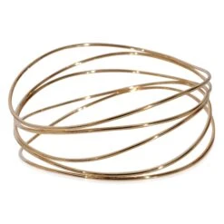 Tiffany & Co. Elsa Peretti 5 Row Wave Bangle In 18k Yellow Gold -Mode Bijouterie Magasin 4 master 49
