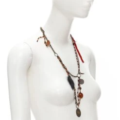 Unknown MEDICINE DOUCE PARIS Leopard Trim Copper-tone Necklace Fur Ring Set 16 Unknown MEDICINE DOUCE PARIS Leopard Trim Copper-tone Necklace Fur Ring Set -Mode Bijouterie Magasin 4 master 58