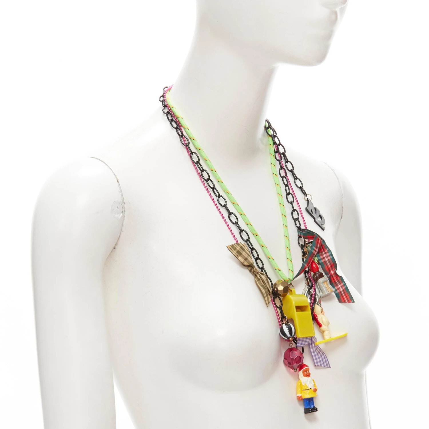 Unknown N2 LES NEREIDES Colorful Gnomes Plaid Ribbons Harajuku Necklace Bracelet 6 Unknown N2 LES NEREIDES Colorful Gnomes Plaid Ribbons Harajuku Necklace Bracelet – Image 4