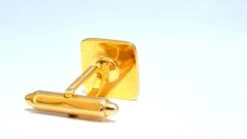 Unknown 14kt Stripe And Staggered Retro Cufflinks -Mode Bijouterie Magasin 5369 3 master