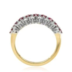 Carina Ruby And Diamond Dress Ring In 18 Carat Yellow Gold -Mode Bijouterie Magasin 554302 2 master