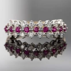 Carina Ruby And Diamond Dress Ring In 18 Carat Yellow Gold -Mode Bijouterie Magasin 554302 3 master