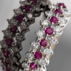 Carina Ruby And Diamond Dress Ring In 18 Carat Yellow Gold -Mode Bijouterie Magasin 554302 4 master