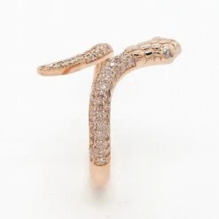 0.40 Carat Natural Pink Diamond Snake Ring -Mode Bijouterie Magasin 5602d master