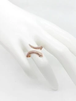 0.40 Carat Natural Pink Diamond Snake Ring -Mode Bijouterie Magasin 5602g master