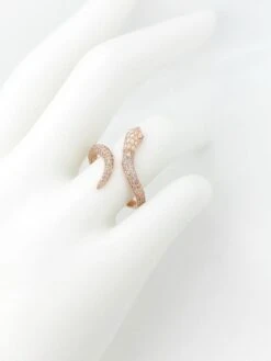 0.40 Carat Natural Pink Diamond Snake Ring -Mode Bijouterie Magasin 5602gg master