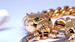 Unknown Panther Biting Ring Necklace .90ct Natural Diamonds Choker Necklace 14 Karat -Mode Bijouterie Magasin 5654 6 master