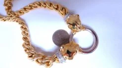 Unknown Panther Biting Ring Necklace .90ct Natural Diamonds Choker Necklace 14 Karat -Mode Bijouterie Magasin 5654 7 master