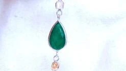 Unknown 18.50 Carat Natural Emeralds Diamonds Yard Necklace 14 Karat -Mode Bijouterie Magasin 5661 4 master